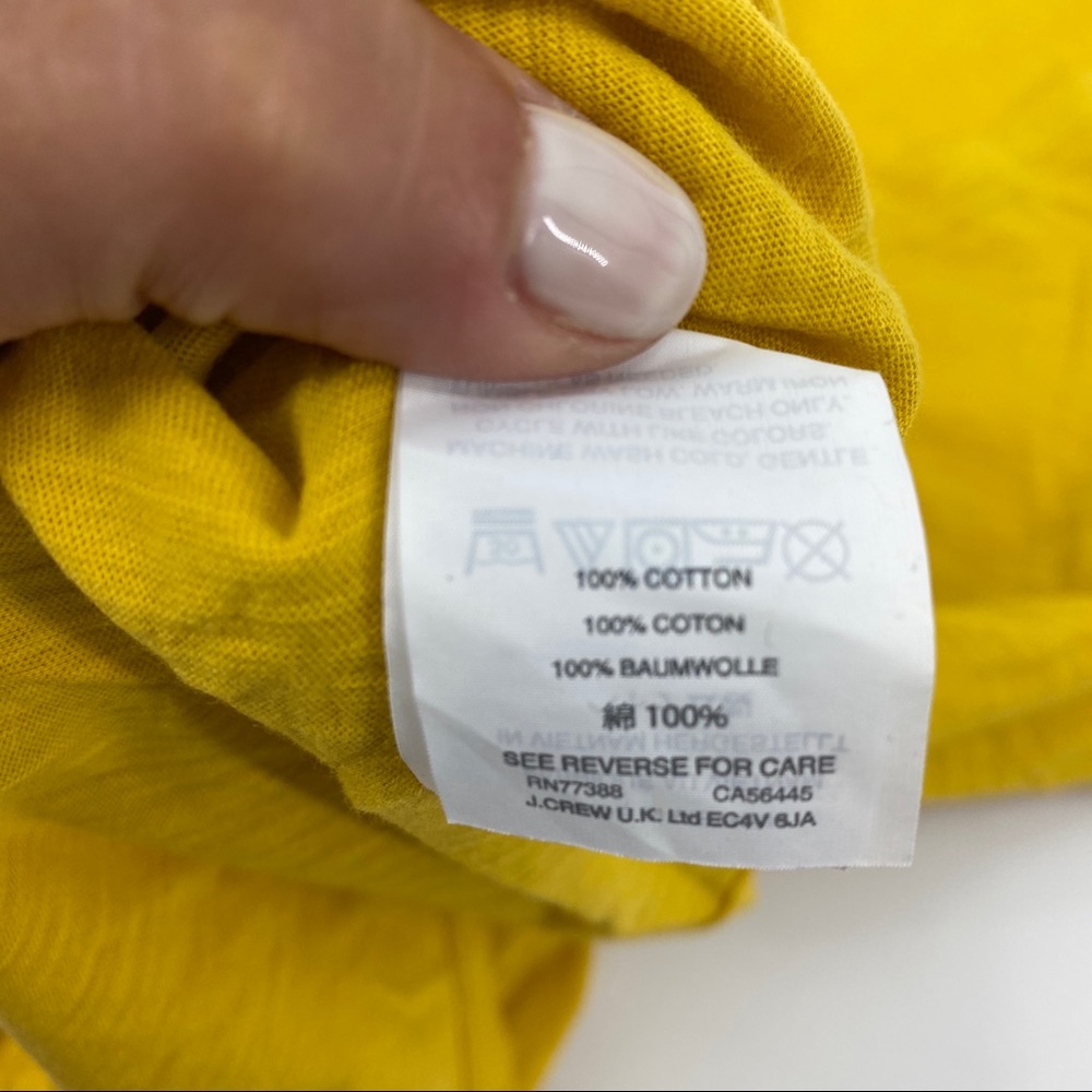 Madewell whisper cotton V neck t mustard yellow M - Picture 5 of 7